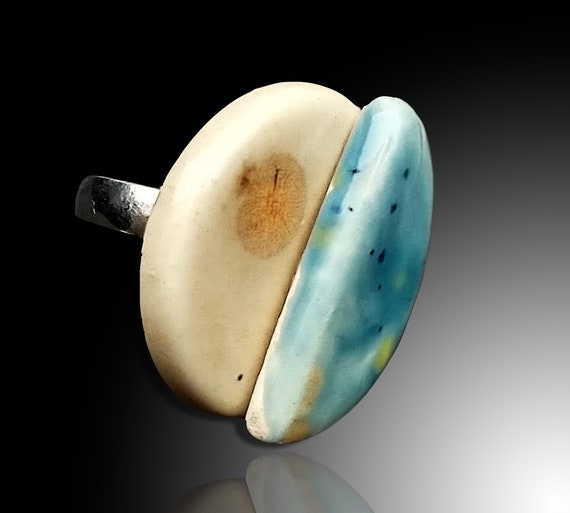 One-of-a-kind ceramic ring