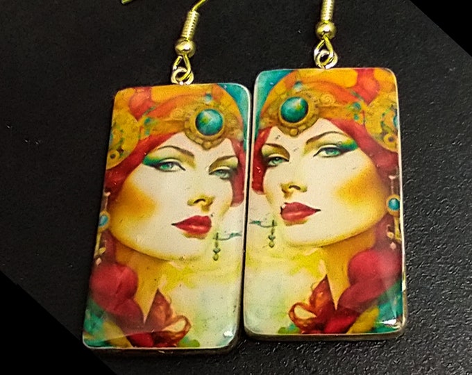 Ready to ship OOAK  art earrings