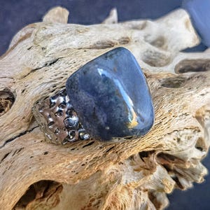 One-of-a-kind Handmade Weathered Ceramic Ring – Gift Wrapped