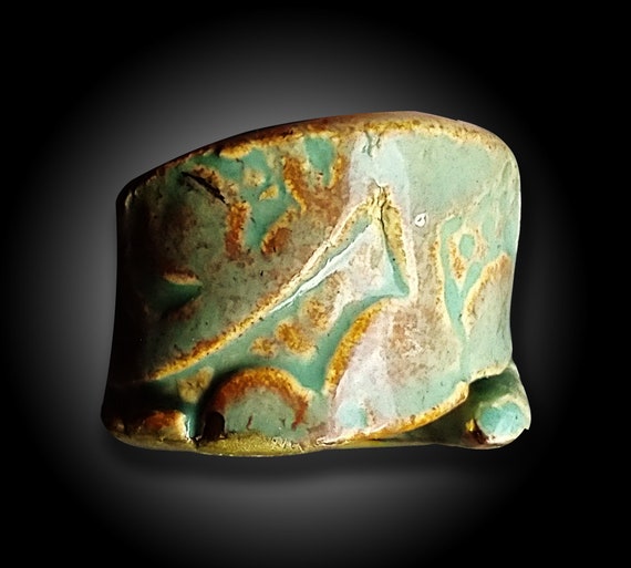 One-of-a-kind ceramic ring
