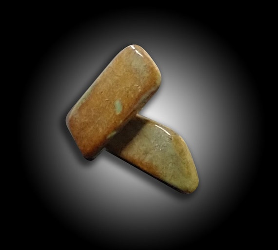 One-of-a-kind asymmetrical ceramic stud earrings