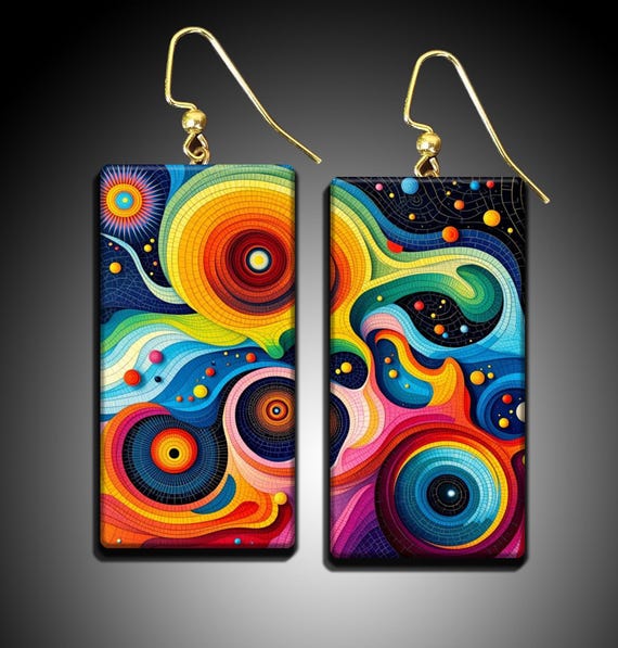 Handmade Abstract Art Earrings