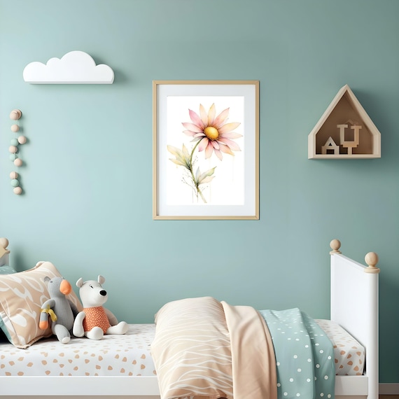 Flower Canvas Print & Custom Gift Options – Nursery Art, Tumblers, Coasters and More