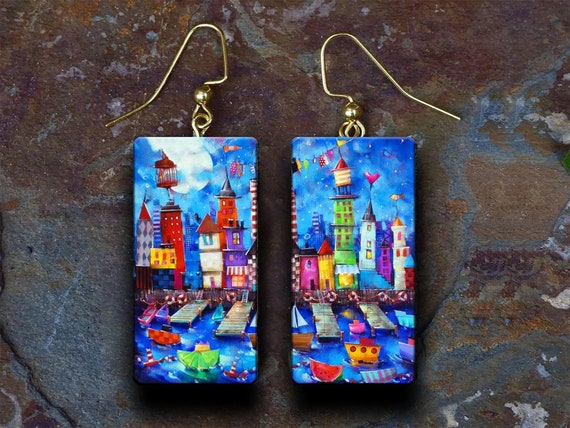 LIMITED SERIES Fairy tales polymer clay earrings
