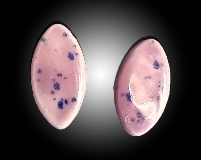 Ceramic light purple stud earrings