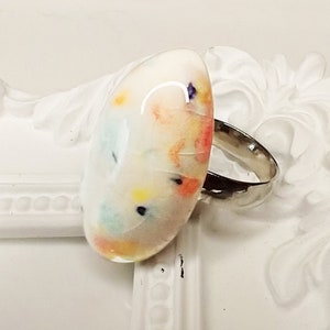 One-of-a-kind ceramic ring