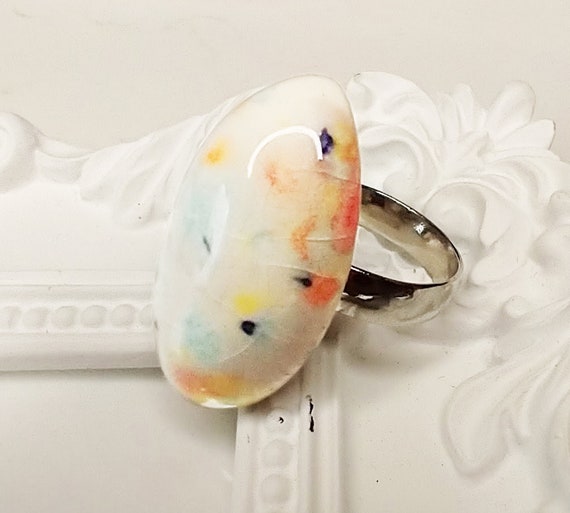 One-of-a-kind ceramic ring