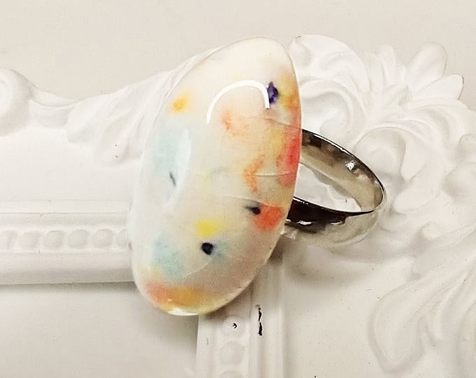 One-of-a-kind ceramic ring