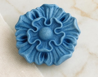 Handcrafted Ceramic Statement Ring • OOAK • Matte Glaze • Adjustable