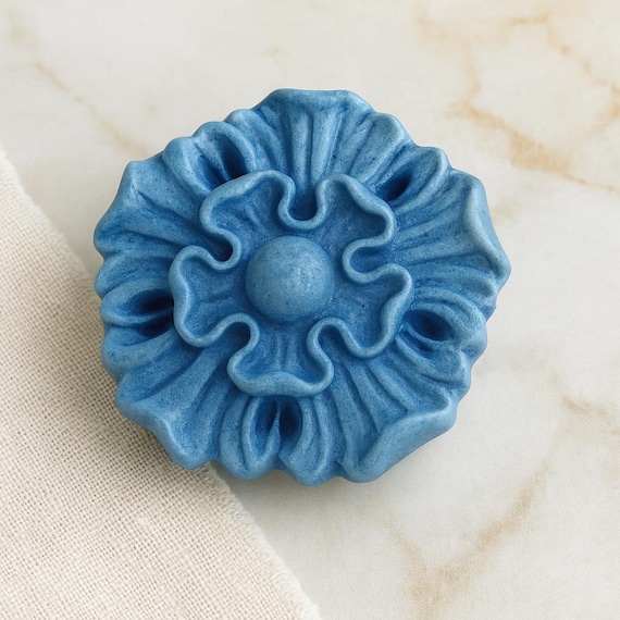 Handcrafted Ceramic Statement Ring • OOAK • Matte Glaze • Adjustable