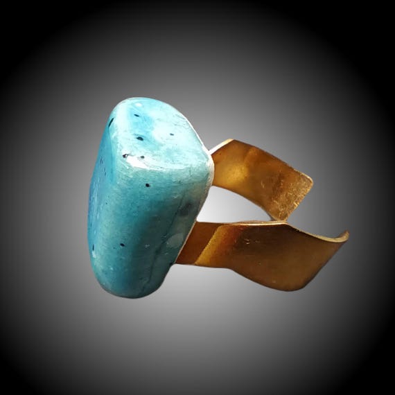 One-of-a-kind ceramic ring