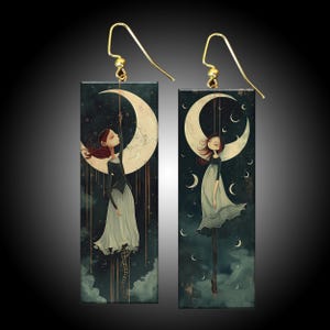 Whimsical art earrings