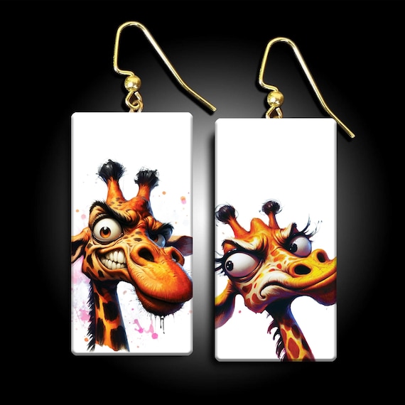 Whimsical and funny polymer clay earrings