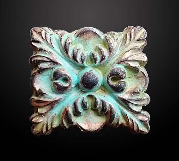 Aged polymer clay ring