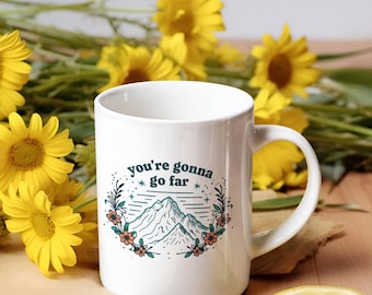 Coffee Mug, Coffee Cup, Boho, Graduation Gift, Coffee Lovers Gift, Gifts for Her, Motivational Quotes, Cute Mug