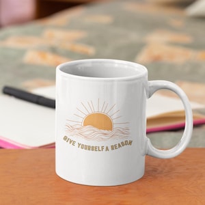 Kaffeetasse, Kaffeetasse, Boho, Abschlussgeschenk, Kaffee-Liebhaber-Geschenk, Geschenke für sie, motivierende Zitate, süße Tasse