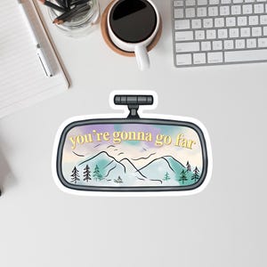 You&#39;re Gonna Go Far Sticker, Motivational Stickers, Gifts, Luggage Sticker, Suitcase Stickers, Journal Stickers, Kindle Sticker