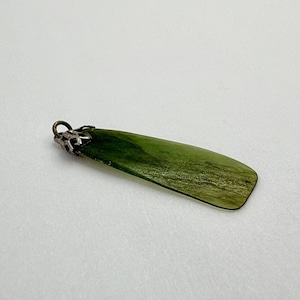 Vintage Mid-Century Modern Nephrite Jade Pendant