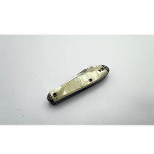 Vintage USA Made Pocket Pen Knife Faux Mother of Pearl Celluloid Handles