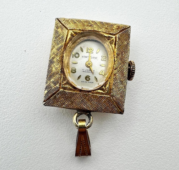 Vintage Hawthorne Swiss Pendant Watch – 17 Jewels Incabloc Art