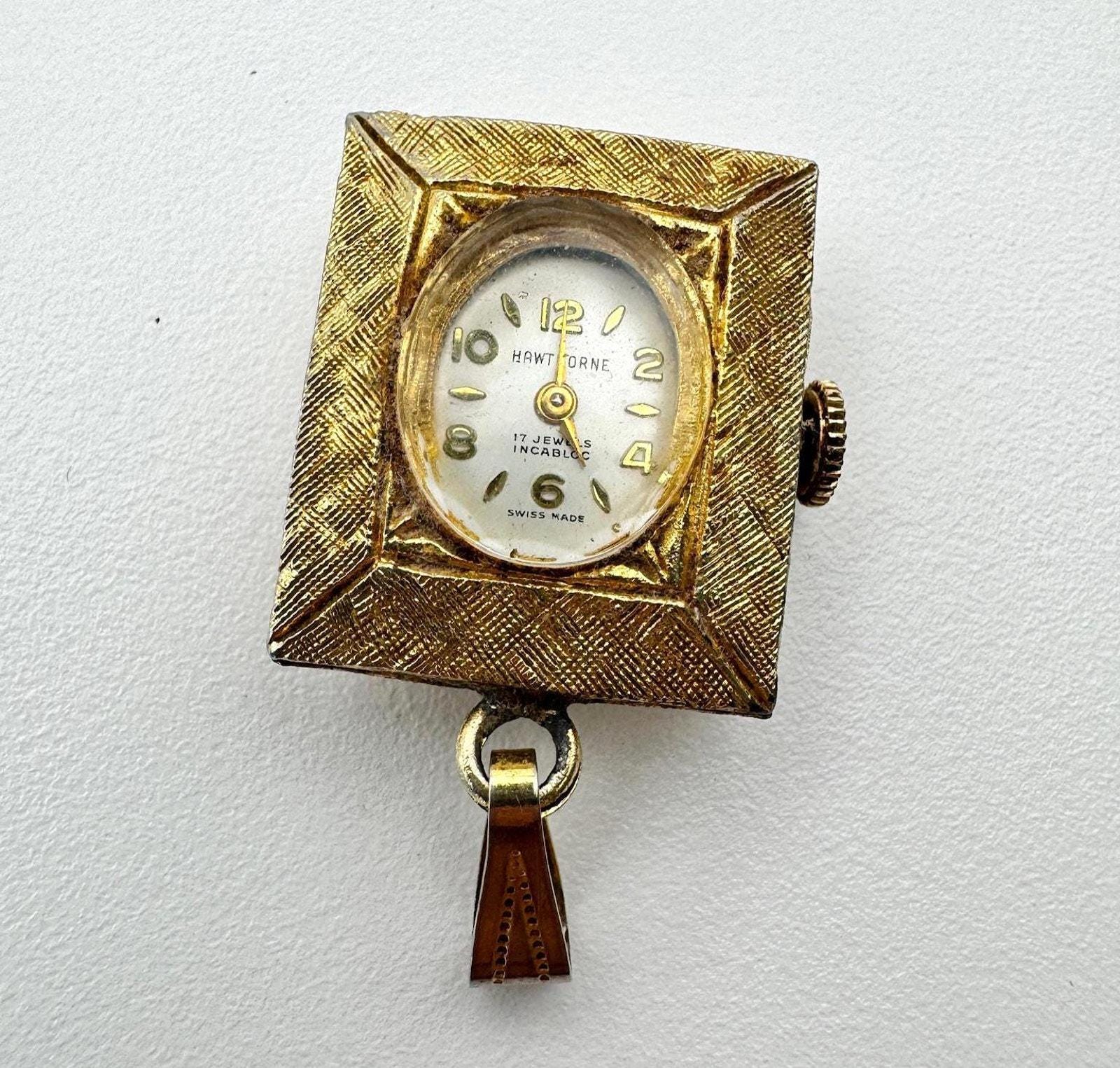 Vintage Hawthorne Swiss Pendant Watch – 17 Jewels Incabloc Art