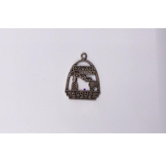 Vintage Fort Inc Sterling Silver Hawaii "Aloha State" Charm