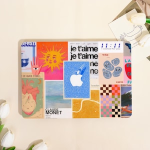 Abstract Fashion Collage Pattern Aesthetic MacBook Protective Case for MacBook Air 15/13,Pro 16/15/14/13,Ret 15/13,Apple Laptop Sleeve Cover