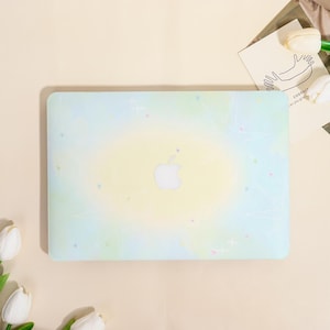 Rendering Blue Yellow Style MacBook Protective Case for Mac Air 15/13,Pro 16/15/14/13,Ret 15/13,Apple Laptop Sleeve Cover,Custom Gift
