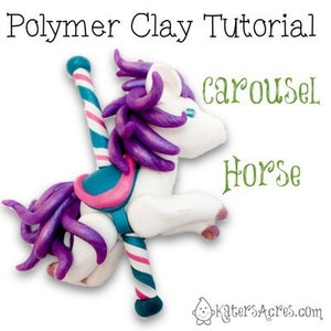 Tutoriel CHEVAL CAROUSEL en pâte polymère - Convient également pour le fondant, la pâte à sucre et plus encore