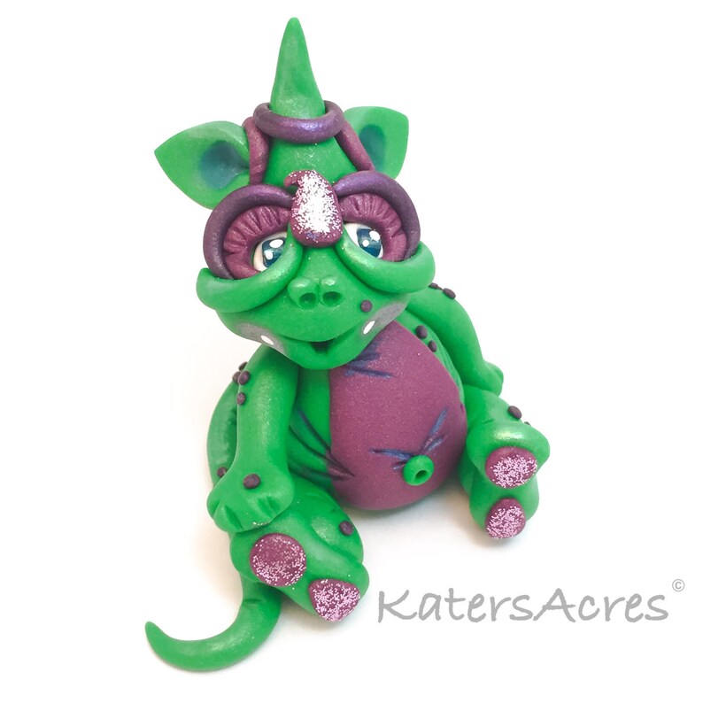 Polymer Clay Dragon 'PRECIOUS' Limited Edition Handmade Collectible image 2