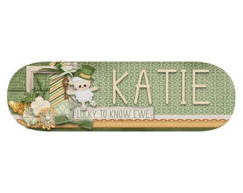 St PATRICK'S DAY SHEEP - Holiday Feeding Tube Pump Sticker for Infinity Pump - Customizable with Your Name - Made to Order - 2 Designs!