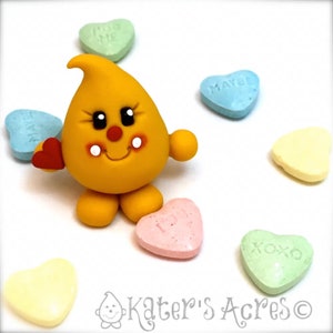 Valentine's Day Parker Figurine Polymer Clay Character Figurine image 1