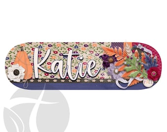 Fall Leaves - SEASON OF CHANGE - Autumn Feeding Tube Pump Sticker for Infinity Pump - Customizable with Your Name - Made to Order
