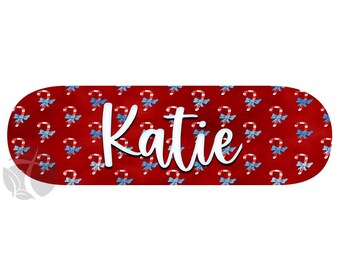 CANDY CANE - Feeding Tube Pump Sticker for Infinity Pump - Choose from 4 Designs - Made to Order - Customizable with Your Name
