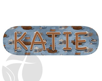 AUTUMN BLUE JEANS - Feeding Tube Pump Sticker for Infinity Pump - Choose from 5 Designs - Made to Order Customizable with Your Name