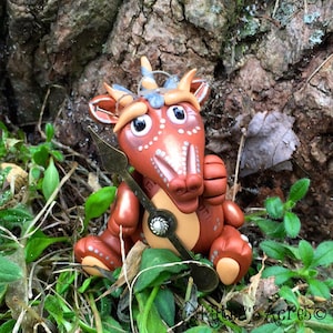 Polymer Clay Steampunk Dragon &#39;MORDECAI&#39; - Limited Edition Handmade Collectible