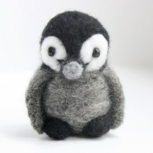 Felted baby penguin, Christmas gift image 1
