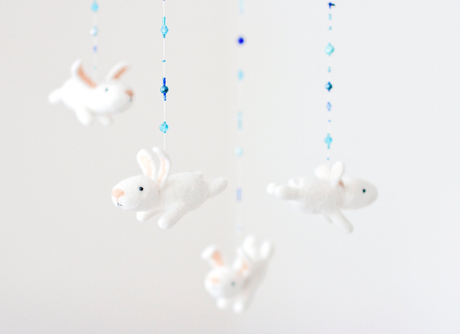 Mobile Bleu de Bébé, Mobile Pépinière, Cadeau Douche Bébé