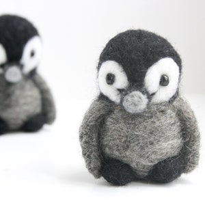 Felted baby penguin, Christmas gift image 2