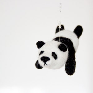 Nursery mobile, flying panda bear mobile, baby mobile image 4