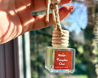 Glass Hanging Car Diffuser, Handmade Air Freshener (3 mL)
