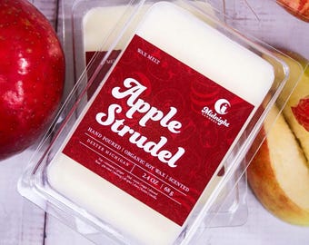 Apple Strudel Wax Melt: Organic Soy, Home Scented (2.4 oz)