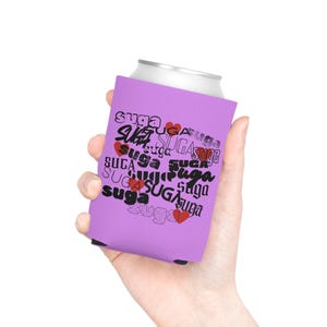 BTS Suga Can Cooler For Concerts, K-Pop Fan Gift, Beverage Insulator, Music Concert Accessory, Pop Culture Merchandise, Kpopping, Suga BTS
