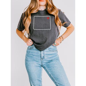 Wyoming Comfort Colors Tee: Vintage Boxy Fit Cotton Top