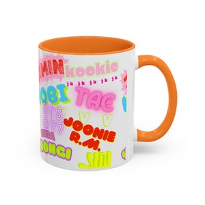 BTS Members Fan Mug, K-Pop Mug, Coffee Mug, Tea Cup, Gift for BTS Army, Music Lover Home Decor, Kpopping, Gifted Bts V, Bts Fangift