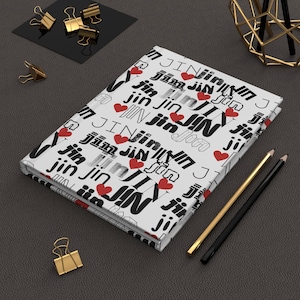 Kpop BTS Jin Bias Hardcover Journal Lined, Kpop Stationery, Bullet Journal Notebook, Kpop Merchandise, Kpop Fan Gift