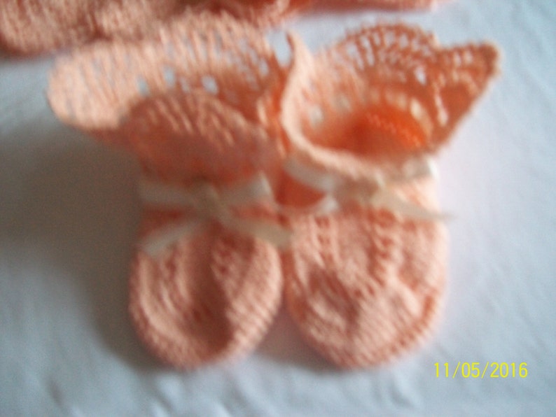 Peaches and Cream Baby Dress Set Etsy