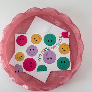 Juste parce que carte | Visage heureux | tu me fais sourire | de voeux | Anniversaire