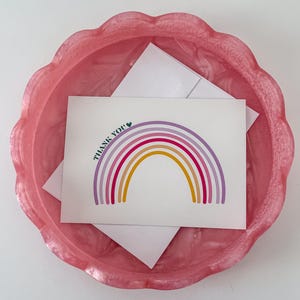 Merci carte de vœux | Carte vierge | Arc-en-ciel | Couleur multiple