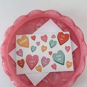 Carte de vœux de conversation | Carte de Saint Valentin | de voeux | Carte vierge